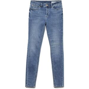 VERO MODA Jeansbyxor för kvinnor, Mellanblå denim, (L) W x 32L VERO MODA Jeansbyxor för kvinnor, Mellanblå denim, (L) W x 32L