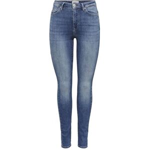ONLY Dam skinny jeans ONLFOREVER hög midja skinny fit jeans, Mellanblå denim, S ONLY Dam skinny jeans ONLFOREVER hög midja skinny fit jeans, Mellanblå denim, S