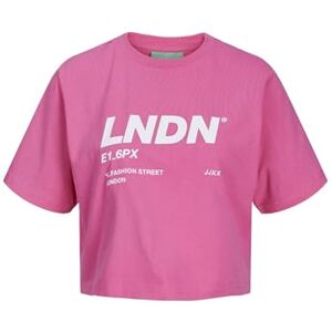 JJXX JACK & JONES Dam, Jxbrook Ss Relaxed Vint Tee Sn T-shirt, Carmine rosa/tryck: ljust vitt Lndn tryck, M JJXX JACK & JONES Dam, Jxbrook Ss Relaxed Vint Tee Sn T-shirt, Carmine rosa/tryck: ljust vitt Lndn tryck, M