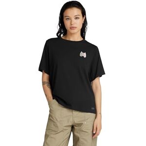 G-STAR G-NA Badge Boxy, Svart (Dk Black D24511-a870-6484), XS G-STAR G-NA Badge Boxy, Svart (Dk Black D24511-a870-6484), XS