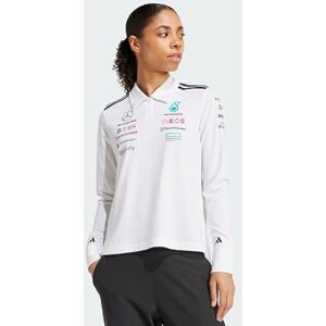 adidas Kvinnor MERCEDES AMG PETRONAS FORMULA ONE TEAM TEAM POLO LONG SLEEVE WOMEN, white/black, M adidas Kvinnor MERCEDES AMG PETRONAS FORMULA ONE TEAM TEAM POLO LONG SLEEVE WOMEN, white/black, M