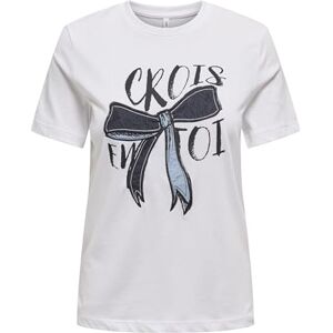 ONLY Onlemma Life Reg S/S Lady Top Box JRS, Ljus vit, XL ONLY Onlemma Life Reg S/S Lady Top Box JRS, Ljus vit, XL