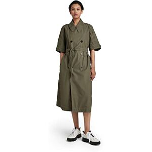 G-STAR RAW Dam High Trench-klänning, Grön, M G-STAR RAW Dam High Trench-klänning, Grön, M