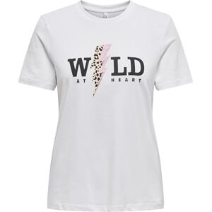 ONLY Onlhenny Life Reg S/S Top Box JRS, Ljus vit, XS ONLY Onlhenny Life Reg S/S Top Box JRS, Ljus vit, XS