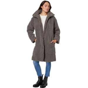 Levi's Women's Long Length Patchwork Quilted Teddy Coat, Carbon Grey, X-Large Levi's Women's Long Length Patchwork Quilted Teddy Coat, Carbon Grey, X-Large