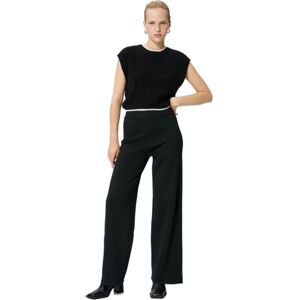 Koton Women Medium Rise Wide Leg Leggings, Svart (999), S Koton Women Medium Rise Wide Leg Leggings, Svart (999), S