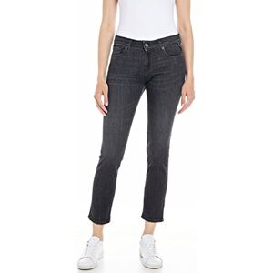 Replay damjeans Faaby Flare-Fit utsvängda byxor med power stretch, Svart 098, 28W / 30L Replay damjeans Faaby Flare-Fit utsvängda byxor med power stretch, Svart 098, 28W / 30L