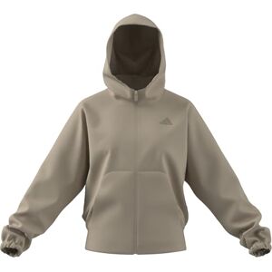 adidas Kobiety FUTURE ICONS SMALL LOGO FULL ZIP HOODIE, Crystal Linen, M adidas Kobiety FUTURE ICONS SMALL LOGO FULL ZIP HOODIE, Crystal Linen, M