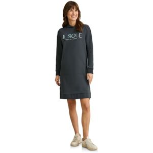 Cecil Huvklänning med broderi, Slate khaki, L Cecil Huvklänning med broderi, Slate khaki, L