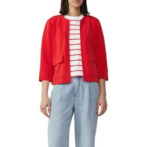 s.Oliver Scuba-jacka i avslappnad passform med 3/4-ärmar, röd, 46 s.Oliver Scuba-jacka i avslappnad passform med 3/4-ärmar, röd, 46