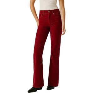 Pepe Jeans dam hög midja utsvängd WILLA manchesterbyxor, röd (Merlot Red), 26W/32L, Röd (Merlot röd), 26W x 32L Pepe Jeans dam hög midja utsvängd WILLA manchesterbyxor, röd (Merlot Red), 26W/32L, Röd (Merlot röd), 26W x 32L