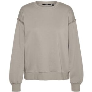VERO MODA dam Vmdaisy Pearl Sweat JRS Boo Ga långärmad tröja, Måne kjol, S VERO MODA dam Vmdaisy Pearl Sweat JRS Boo Ga långärmad tröja, Måne kjol, S