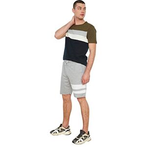 Trendyol Mäns vanliga passform shorts & bermuda casual shorts, grå, extra stor Trendyol Mäns vanliga passform shorts & bermuda casual shorts, grå, extra stor
