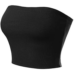 MixMatchy Women's Strapless Tube Tops Basic Bandeau Crop Sleeveless Backless Casual Sexy Going Out Summer 2025 Black S MixMatchy Women's Strapless Tube Tops Basic Bandeau Crop Sleeveless Backless Casual Sexy Going Out Summer 2025 Black S