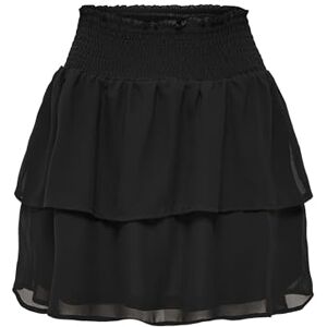 ONLY Dam Onlann Star Layered Smock kjol Noos Ptm, Svart, M ONLY Dam Onlann Star Layered Smock kjol Noos Ptm, Svart, M