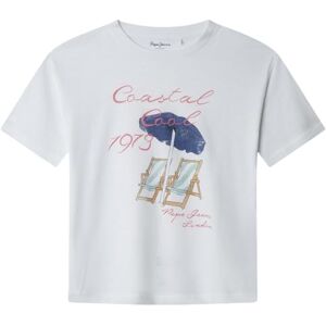 Pepe Jeans flicka Guadalupe t-shirt, vit (vit), 14 Pepe Jeans flicka Guadalupe t-shirt, vit (vit), 14