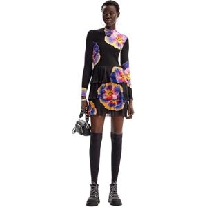 Desigual Långärmad stickad klänning för kvinnor, svart, XXL, svart, XXL Desigual Långärmad stickad klänning för kvinnor, svart, XXL, svart, XXL