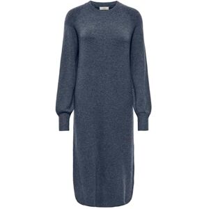 JDY rue Life L/S Maxi Dress KNT, Totalförmörkelse, L JDY rue Life L/S Maxi Dress KNT, Totalförmörkelse, L