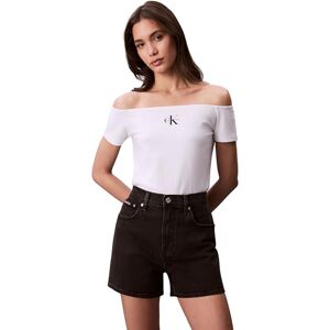 Calvin Jeans dam andra avslappnade skjortor, Vit (lysande vit), S Calvin Jeans dam andra avslappnade skjortor, Vit (lysande vit), S