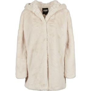 Urban Classics dam Fuskpäls Teddyjacke Plüsch Mantel aus Teddy-Fleece Ladies Hooded Teddy Coat, VIT, S Urban Classics dam Fuskpäls Teddyjacke Plüsch Mantel aus Teddy-Fleece Ladies Hooded Teddy Coat, VIT, S