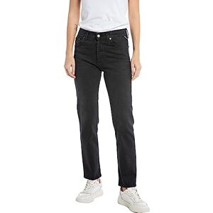 Replay Dam rak passform hög midja jeans maijke rak, 098 svart, 24W x 32L Replay Dam rak passform hög midja jeans maijke rak, 098 svart, 24W x 32L