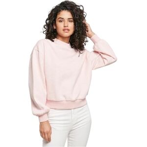 Urban Classics Damsweatshirt dam överdimensionerad färg melange crewneck tröja för kvinnor, i överdimensionerat utseende i 2 färger, storlekar XS – 5XL, Rosa melerad, XS Urban Classics Damsweatshirt dam överdimensionerad färg melange crewneck tröja för kvinnor, i överdimensionerat utseende i 2 färger, storlekar XS – 5XL, Rosa melerad, XS