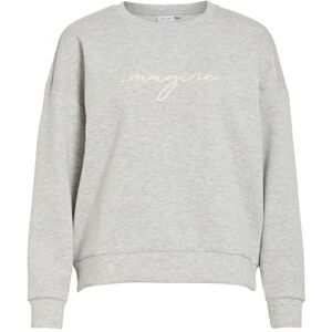 Vila Visiffi Imagine O-Neck L/S topp/Pb, Ljusgrå melange, XL Vila Visiffi Imagine O-Neck L/S topp/Pb, Ljusgrå melange, XL