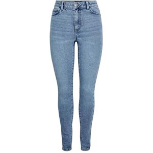 PIECES Jeansbyxor för kvinnor, Ljusblå denim, S / 32L PIECES Jeansbyxor för kvinnor, Ljusblå denim, S / 32L