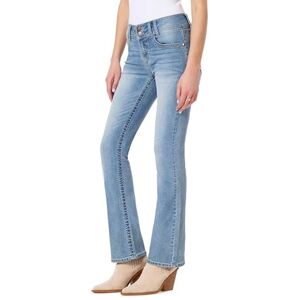 WallFlower Luscious Curvy Bootcut-jeans för kvinnor, medelhög midja, insta-stretch, denim, små storlekar, mellanstorlekar, plusstorlekar, jeans för juniorer, Cypress, 15 Long WallFlower Luscious Curvy Bootcut-jeans för kvinnor, medelhög midja, insta-stretch, denim, små storlekar, mellanstorlekar, plusstorlekar, jeans för juniorer, Cypress, 15 Long