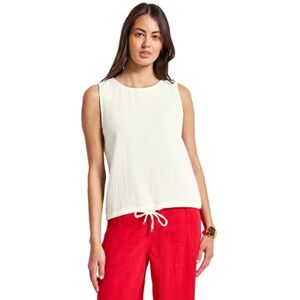 Street One dammuslin blustopp, Vit, 46 Street One dammuslin blustopp, Vit, 46
