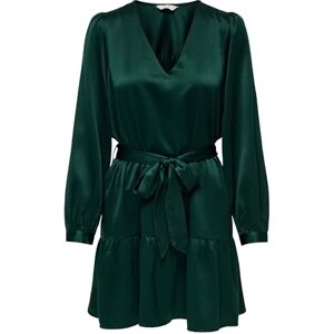 ONLY Onlnew Alena Life L/S Short Dress WVN, Scarab, XS ONLY Onlnew Alena Life L/S Short Dress WVN, Scarab, XS