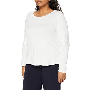Marc O'Polo Denim långärmad tröja för kvinnor av ekologisk bomull med båtringning, Silkeslen vit, XS Marc O'Polo Denim långärmad tröja för kvinnor av ekologisk bomull med båtringning, Silkeslen vit, XS