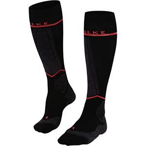 FALKE dam Skidstrumpor SK Energizing Wool W Kh ull funktionsmaterial med kompression 1 par, Svart Black-Neon Red 3178 Omkrets vader W2, 35-38 W2 FALKE dam Skidstrumpor SK Energizing Wool W Kh ull funktionsmaterial med kompression 1 par, Svart Black-Neon Red 3178 Omkrets vader W2, 35-38 W2