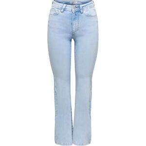 ONLY Onlwauw Hw Flared DNM Tai221 Noos, Ljusblå blekt denim, L / 30L ONLY Onlwauw Hw Flared DNM Tai221 Noos, Ljusblå blekt denim, L / 30L
