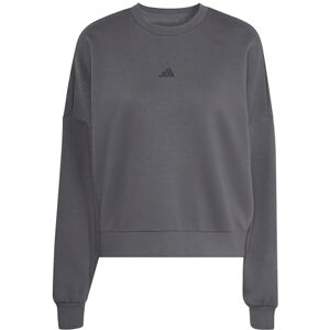 adidas Kobiety ESSENTIALS SMALL LOGO FEEL COZY RELAXED FIT SWEATSHIRT, grey six/black, XS adidas Kobiety ESSENTIALS SMALL LOGO FEEL COZY RELAXED FIT SWEATSHIRT, grey six/black, XS