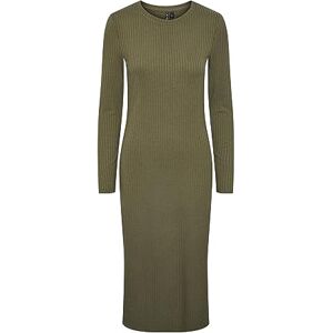 PIECES Dam PCKYLIE LS O-Neck Midi-klänning NOOS-klänning, djup ljusgrön, S PIECES Dam PCKYLIE LS O-Neck Midi-klänning NOOS-klänning, djup ljusgrön, S