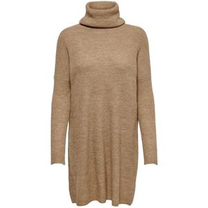 ONLY dam Tröja Onljana L/S Cowlnck Dress Wool Knt Noos , Beige (indisk solbränna detalj: W. melange) , XS ONLY dam Tröja Onljana L/S Cowlnck Dress Wool Knt Noos , Beige (indisk solbränna detalj: W. melange) , XS