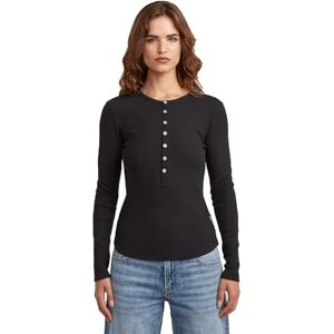 G-STAR RAW G-STAR Henley Slim T LS Wmn T-shirt, svart (Dk Black D27975-e136-6484), L Dam, Svart (Dk Black D27975-e136-6484), L G-STAR RAW G-STAR Henley Slim T LS Wmn T-shirt, svart (Dk Black D27975-e136-6484), L Dam, Svart (Dk Black D27975-e136-6484), L