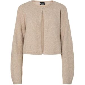 PIECES Pcmarcello Ls stickad kofta Bc, taupe grå, M PIECES Pcmarcello Ls stickad kofta Bc, taupe grå, M