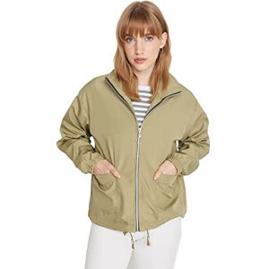 Trendyol Dam stående krage enfärgad överdimensionerad vinterjacka rock, ljus kaki, M, Ljus khaki, M Trendyol Dam stående krage enfärgad överdimensionerad vinterjacka rock, ljus kaki, M, Ljus khaki, M