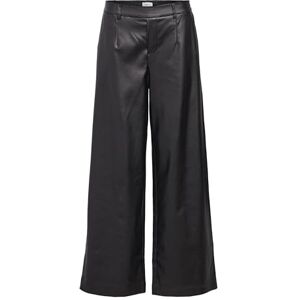 Object Objmelba Lisa Wide Coated Pant 135 Div, svart, 34 Object Objmelba Lisa Wide Coated Pant 135 Div, svart, 34
