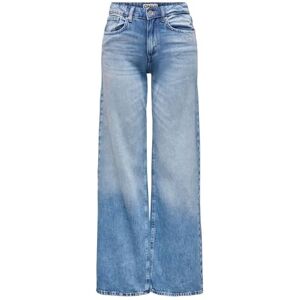 ONLY Onlhope Low Waist Wide DNM Tai194 Noos, Ljus medium blå denim, 27W / 32L ONLY Onlhope Low Waist Wide DNM Tai194 Noos, Ljus medium blå denim, 27W / 32L