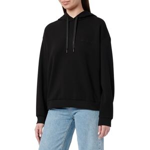 Giorgio Armani Women's Essential, broderad logotyp, tröja med huva, svart, XL, svart, XL Giorgio Armani Women's Essential, broderad logotyp, tröja med huva, svart, XL, svart, XL