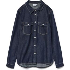 VERO MODA Vmjennie Ls Denim Shirt Mix Ga Noos, Mörkblå denim, M VERO MODA Vmjennie Ls Denim Shirt Mix Ga Noos, Mörkblå denim, M