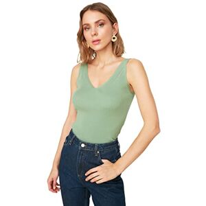 Trendyol Kvinnors mint hängare stickad blus blus, liten Trendyol Kvinnors mint hängare stickad blus blus, liten