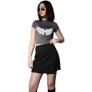 ONLY ENDAST ONLGLOSS-Marley Life HW HB ST Skirt TLR, Mörkgrå melange/ränder: tannin, 40 ONLY ENDAST ONLGLOSS-Marley Life HW HB ST Skirt TLR, Mörkgrå melange/ränder: tannin, 40