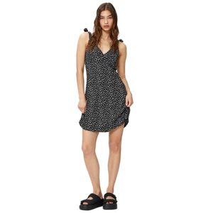 Koton dam slips detalj V hals mini strappy dress, Svart design (9d9), XL Koton dam slips detalj V hals mini strappy dress, Svart design (9d9), XL