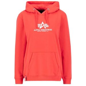 Alpha Industries New Basic Hoodie För Kvinnor Radiant Red Alpha Industries New Basic Hoodie För Kvinnor Radiant Red