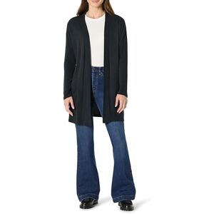 Amazon Essentials dam avslappnad passform lätt lounge frotté cardigan, svart, XX-Large Amazon Essentials dam avslappnad passform lätt lounge frotté cardigan, svart, XX-Large