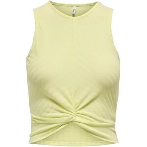 ONLY Onlsandy S/L Twist Top JRS, Pale Lime Yellow, M ONLY Onlsandy S/L Twist Top JRS, Pale Lime Yellow, M